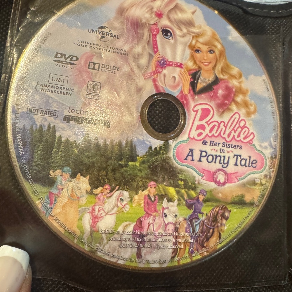 Universal Barbie Pony Adventure DVD - Pink and Green